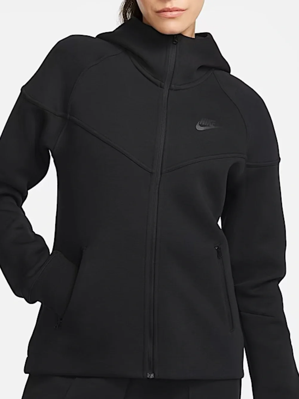Nike Women’s Black Full-Zip Tech Fleece Hoodie